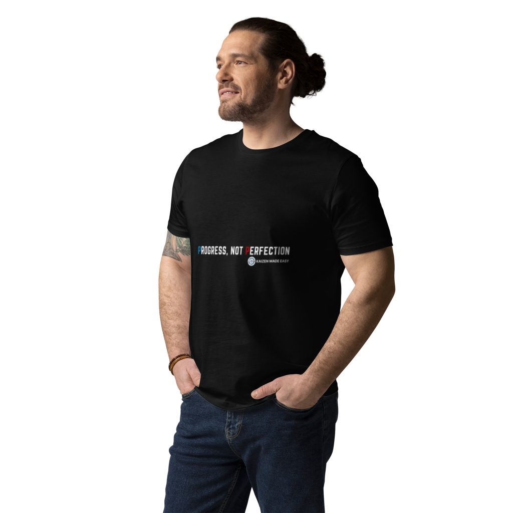 Progress Not Perfection Kaizen T-Shirt — Wearable Daily Reminder